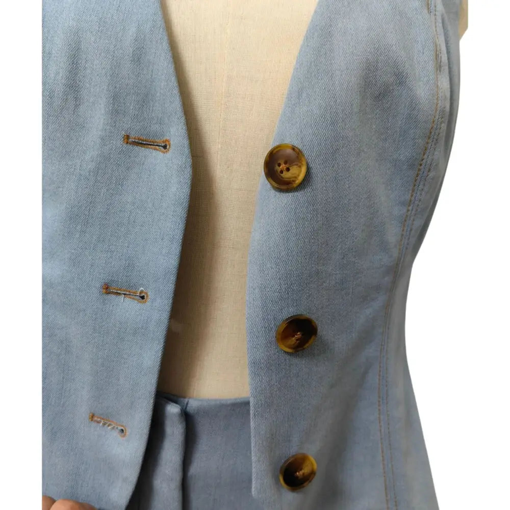 Veronica Beard Avalina Denim Vest - Tops