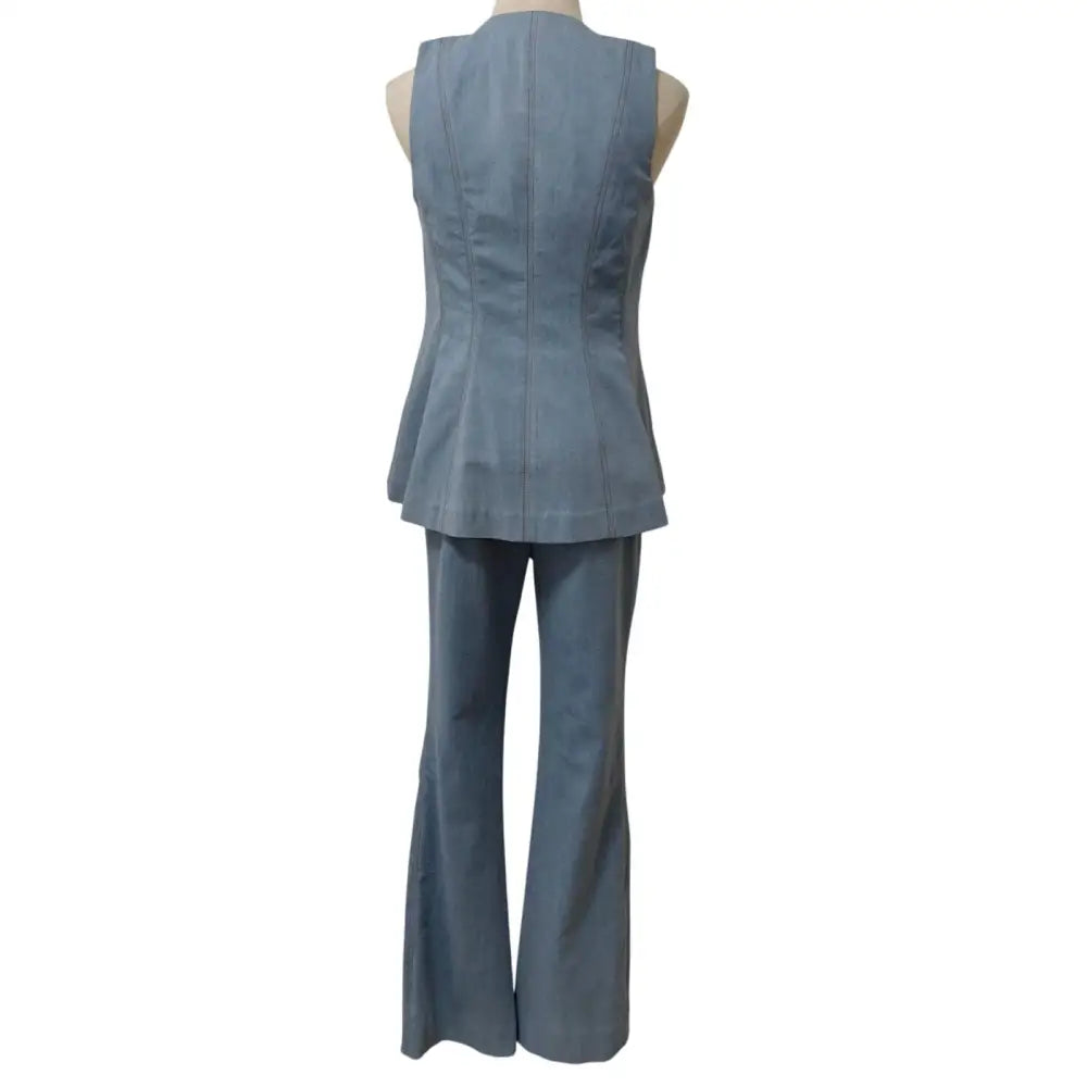 Veronica Beard Avalina Denim Vest - Tops