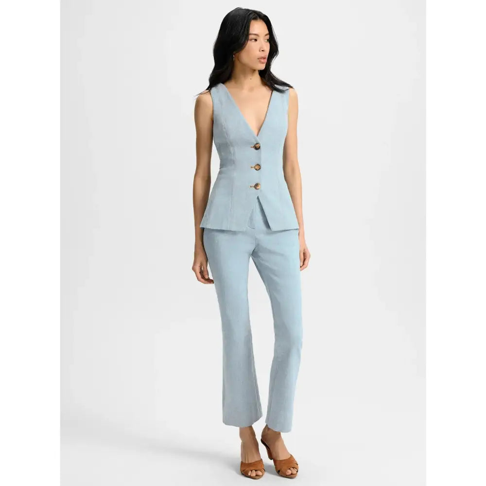 Veronica Beard Avalina Denim Vest - Tops