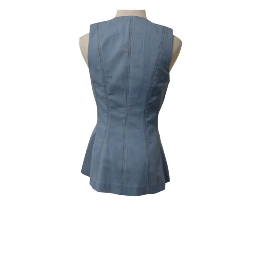 Veronica Beard Avalina Denim Vest - Tops