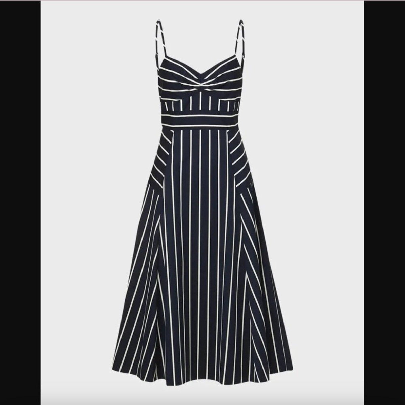 Veronica Beard Blige Stripe A - Line Midi Dress Size US 6 - Veronica Beard Bernardi Collective