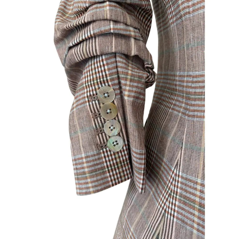Veronica Beard Clayton Plaid Dickey Jacket