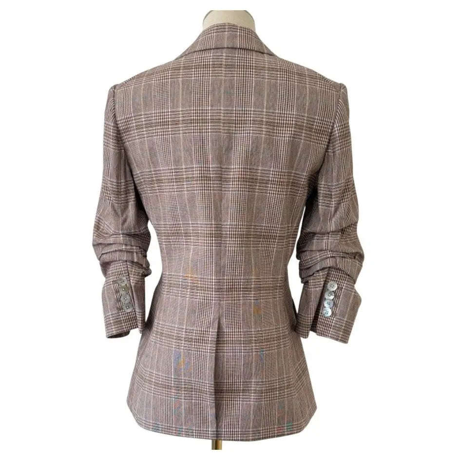 Veronica Beard Clayton Plaid Dickey Jacket