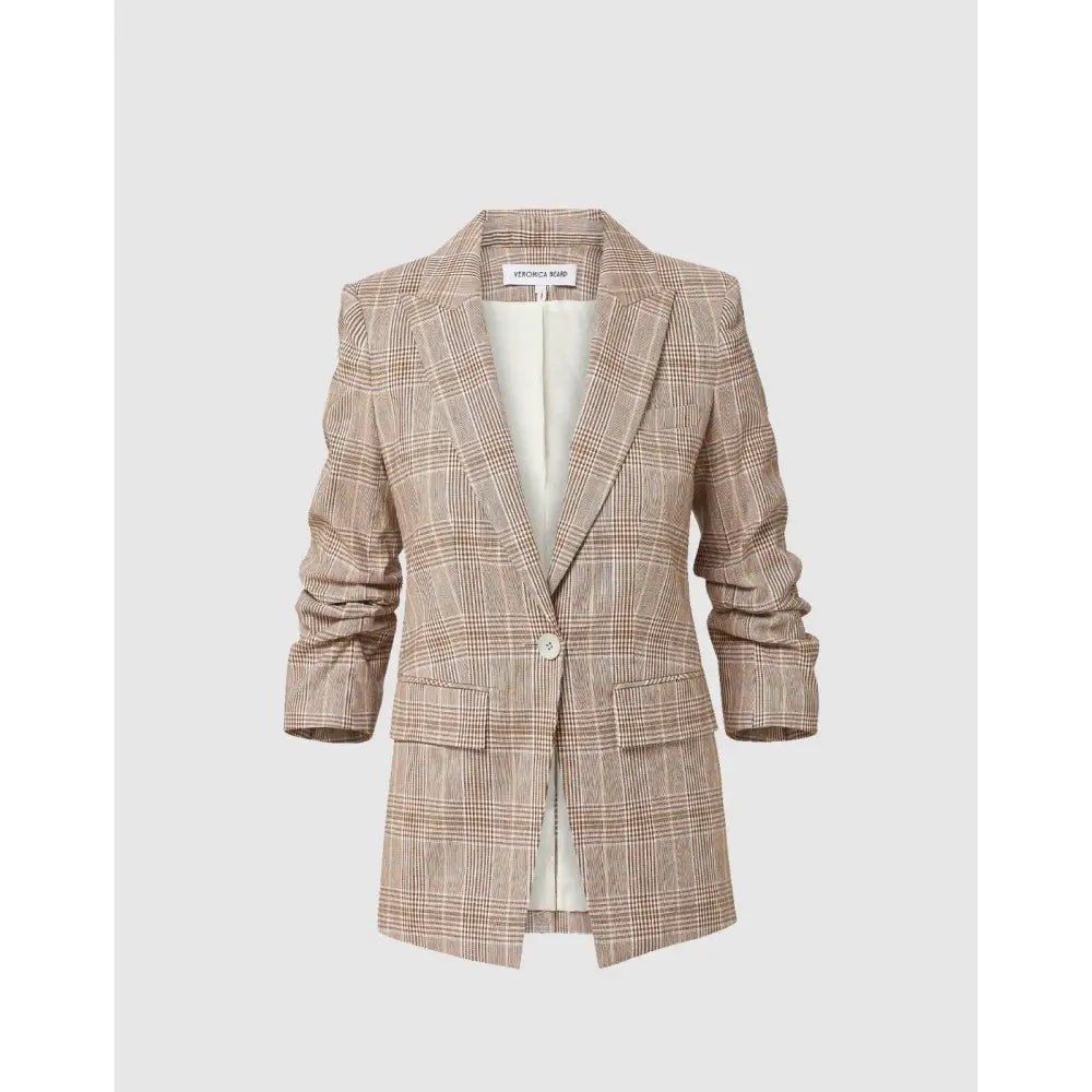 Veronica Beard Clayton Plaid Dickey Jacket