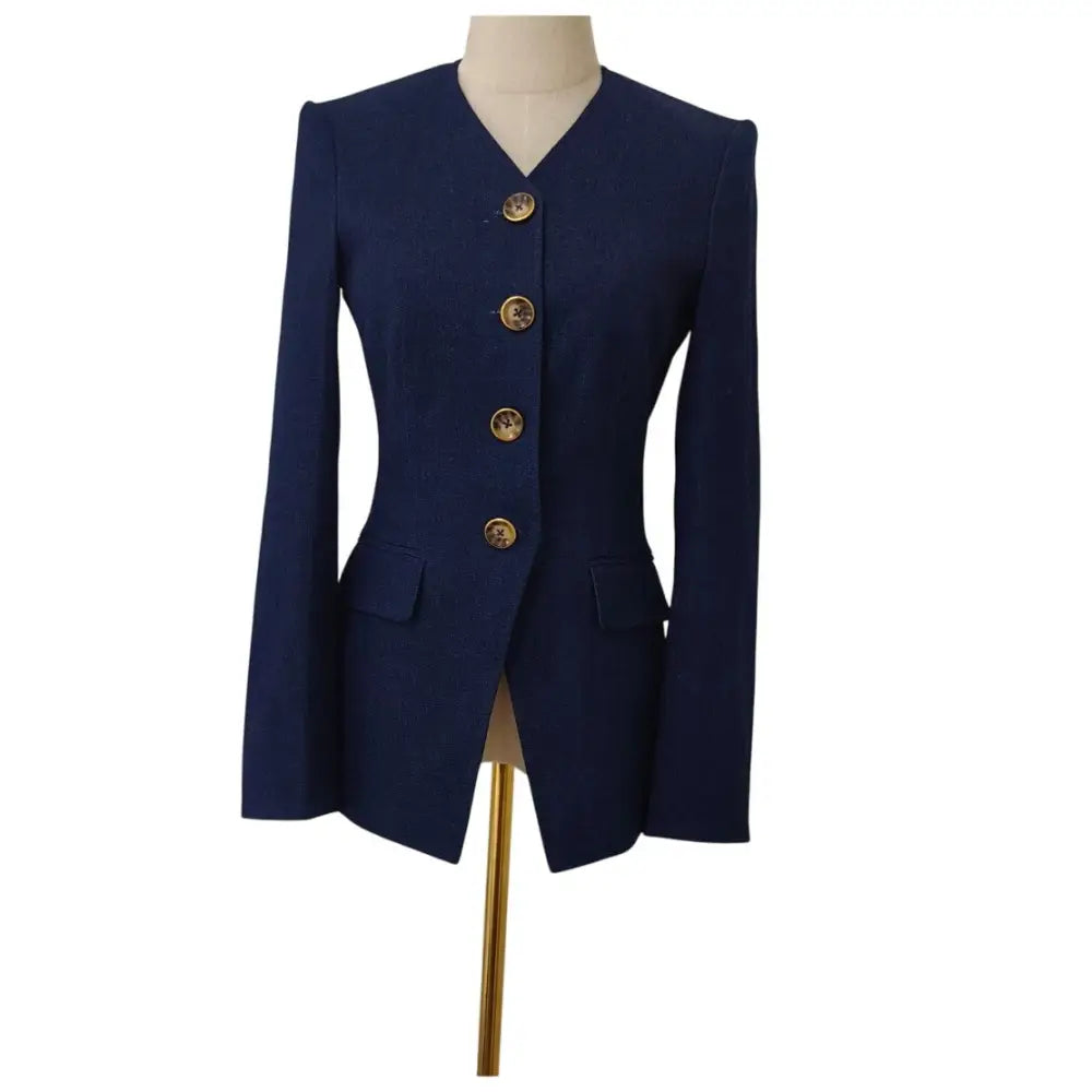 Veronica Beard Cynthia Tailored Denim Jacket - Jacket