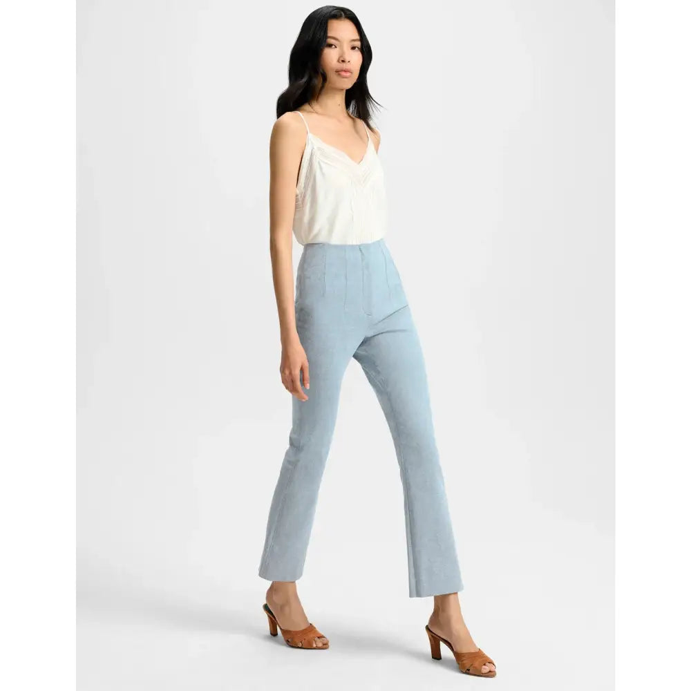 Veronica Beard Hawthorne Denim Pant Stretch-Denim Kick-Flare Pant - Bottoms