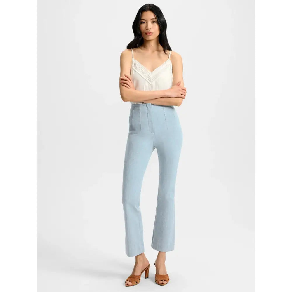 Veronica Beard Hawthorne Denim Pant Stretch-Denim Kick-Flare Pant - Bottoms