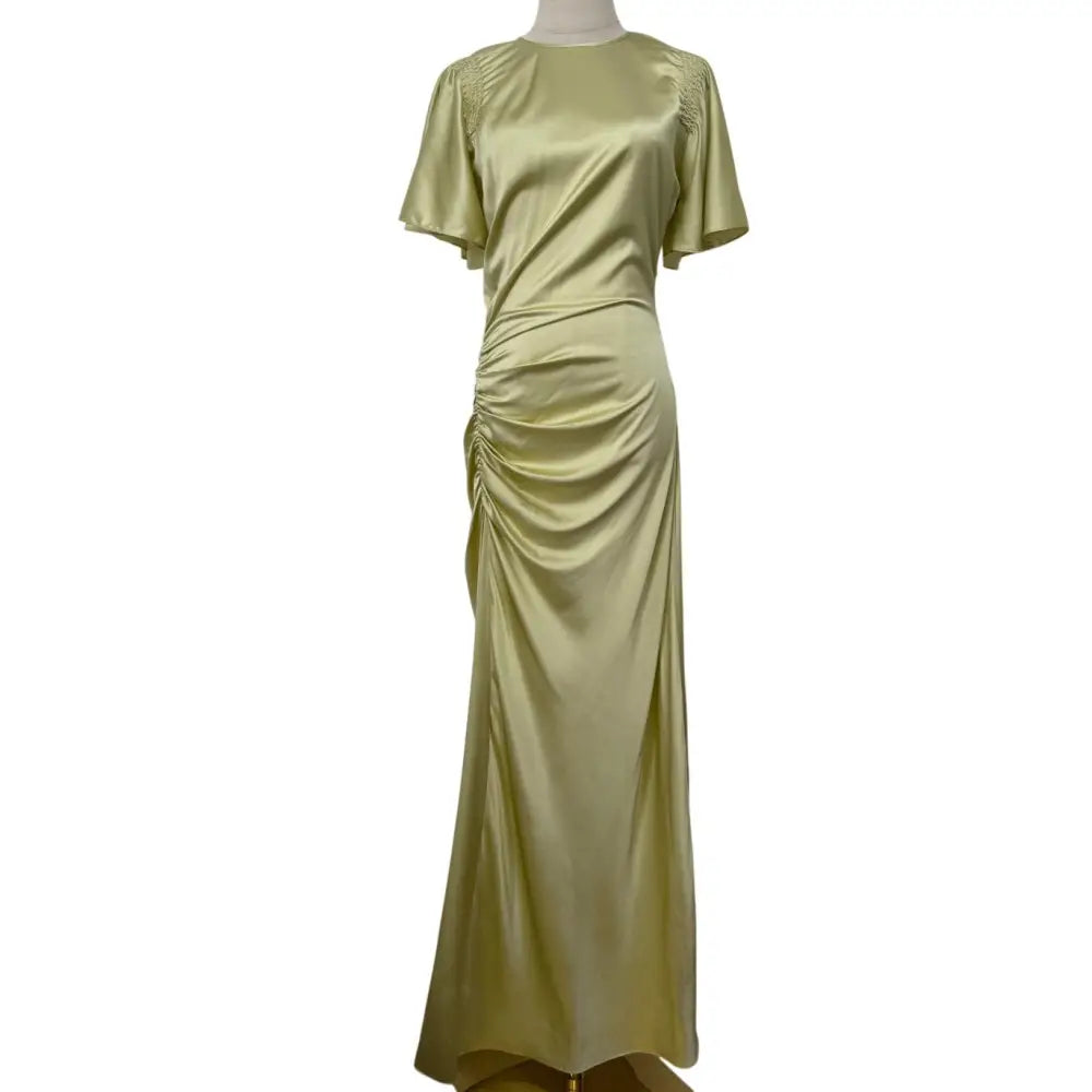 Veronica Beard Huntleigh ruched silk-blend satin gown - Dress