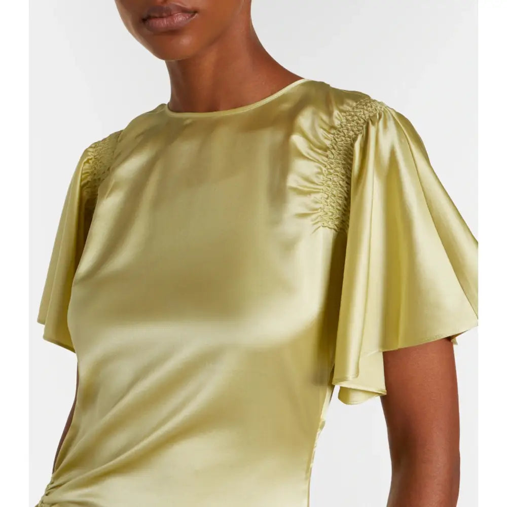 Veronica Beard Huntleigh ruched silk-blend satin gown - Dress