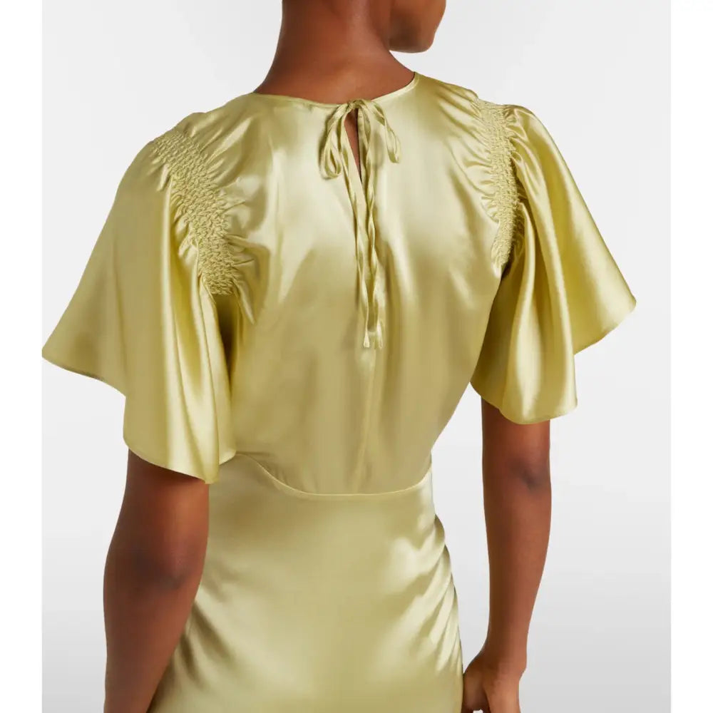 Veronica Beard Huntleigh ruched silk-blend satin gown - Dress