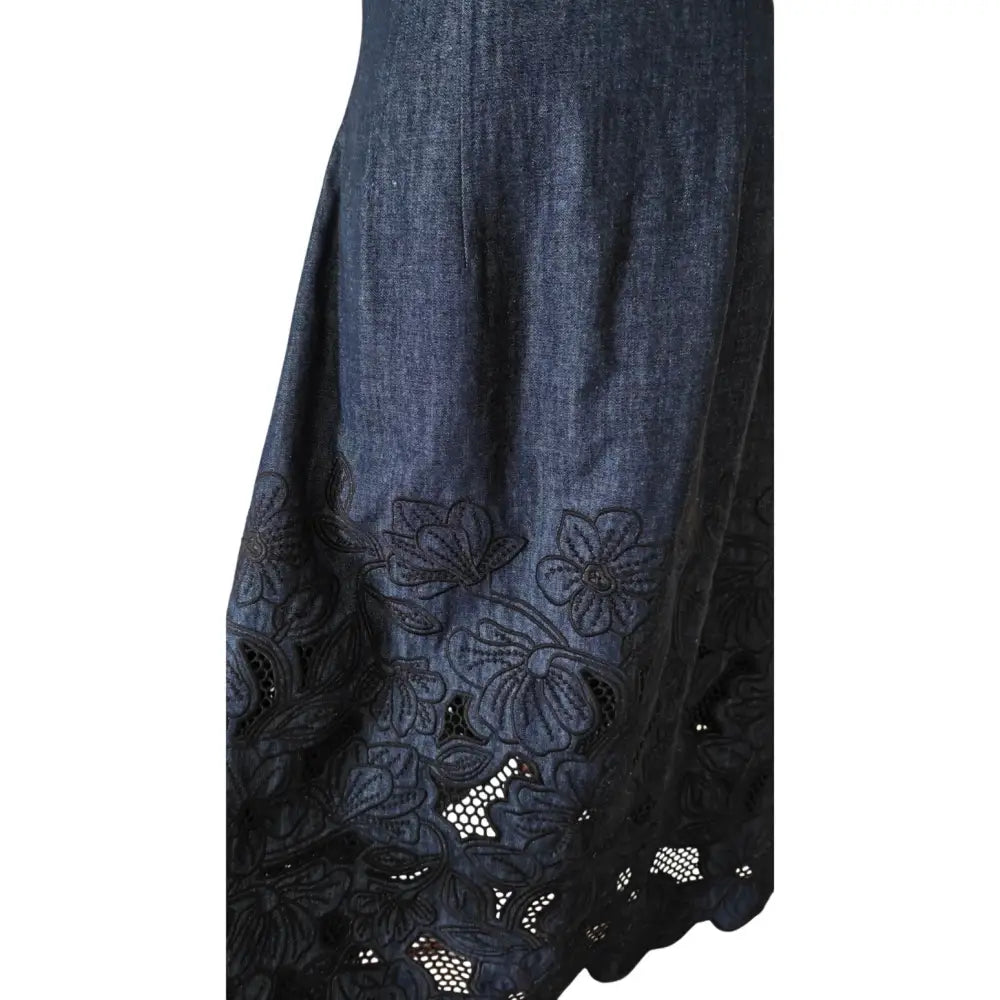 Veronica Beard Rosaura Dress in Indigo Rinse - Dress