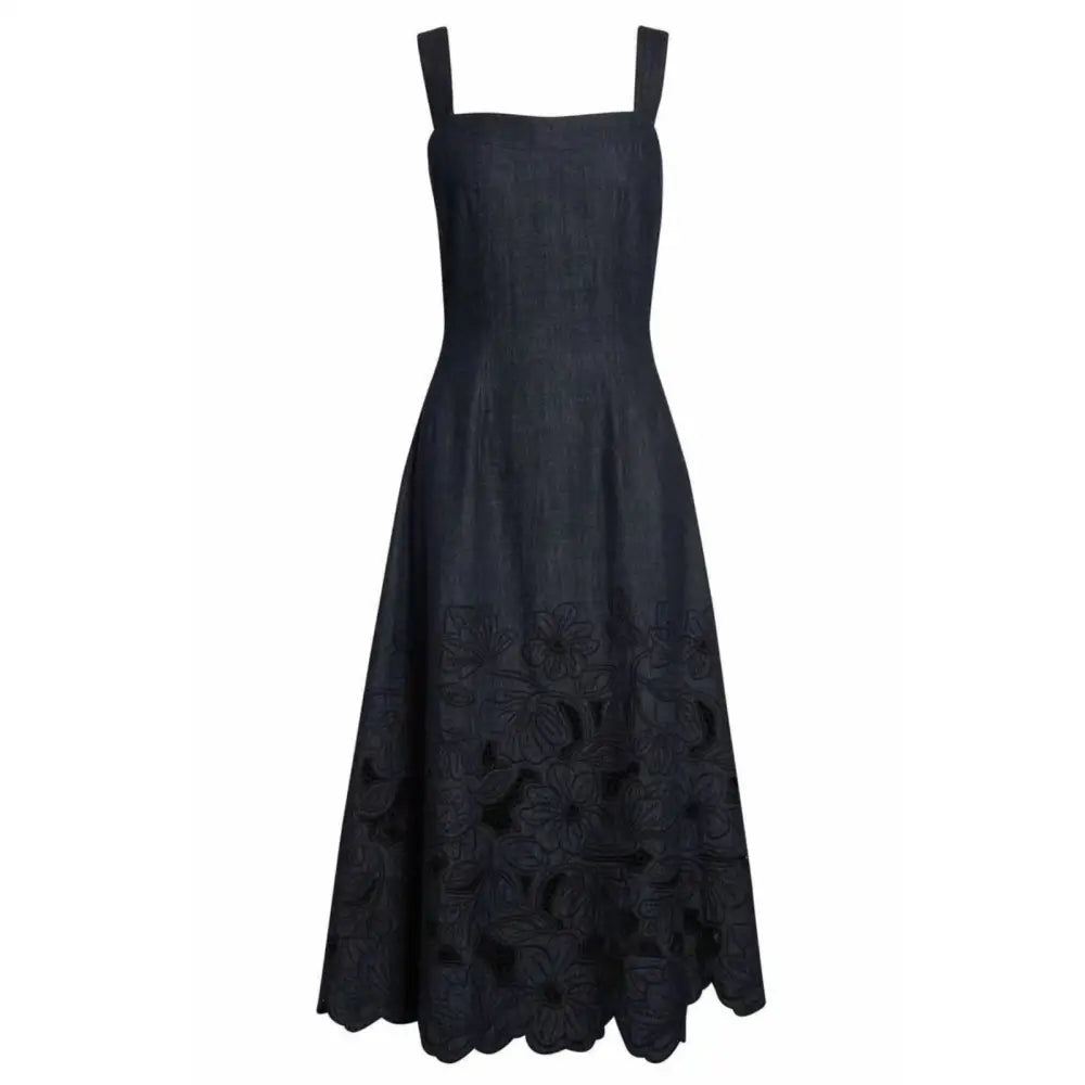 Veronica Beard Rosaura Dress in Indigo Rinse - Dress