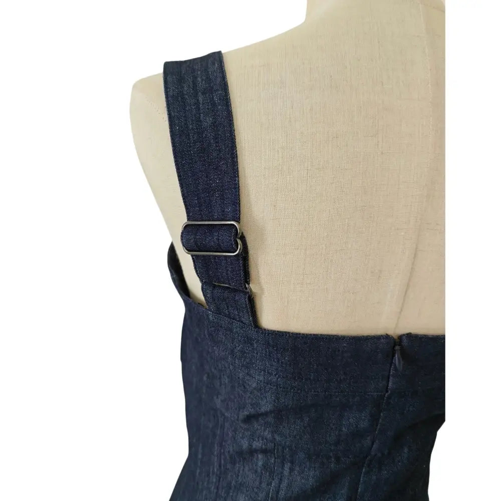 Veronica Beard Rosaura Dress in Indigo Rinse - Dress