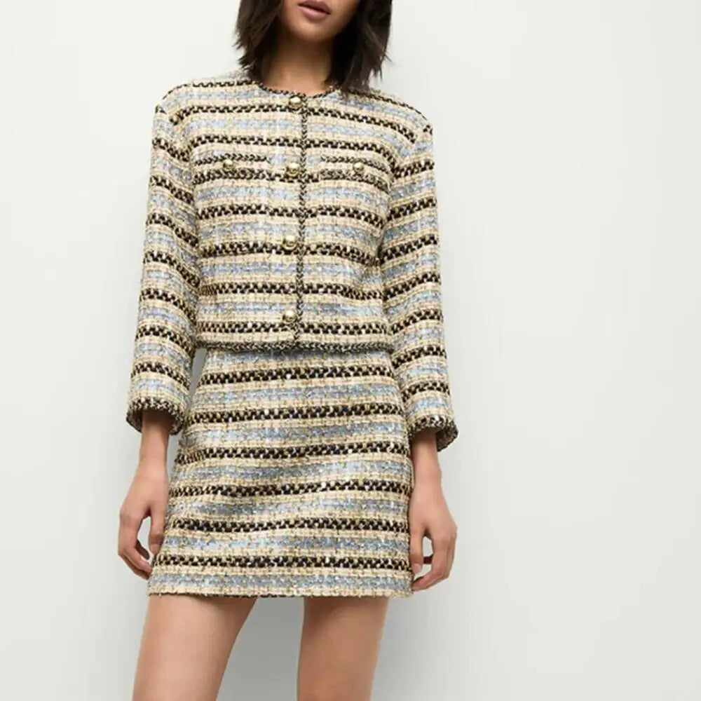 Veronica Beard Sumira Metallic Tweed Jacket - Veronica Beard Bernardi Collective