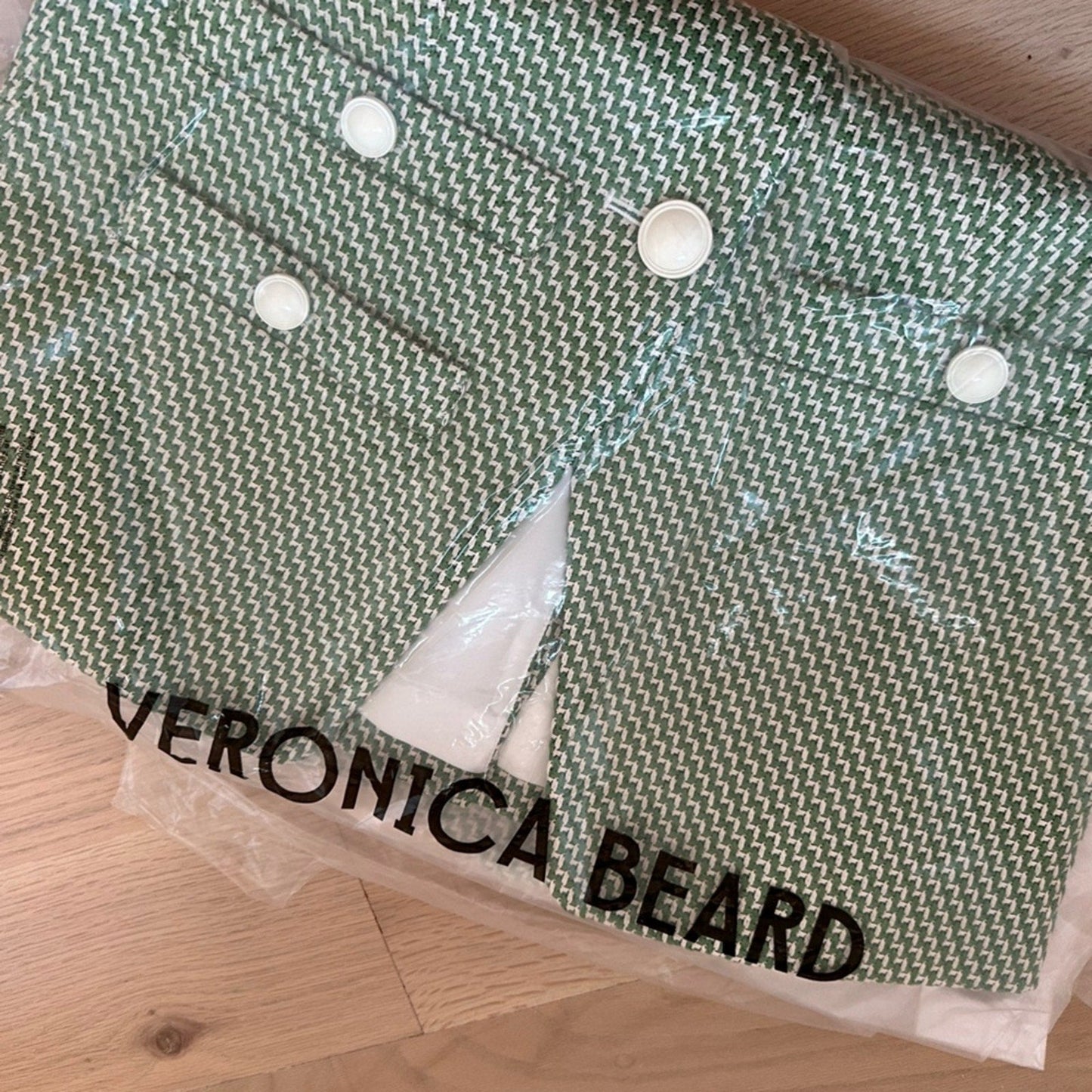 Veronica Beard Tamara Vest Lemongrass Dove Green - Veronica Beard Bernardi Collective