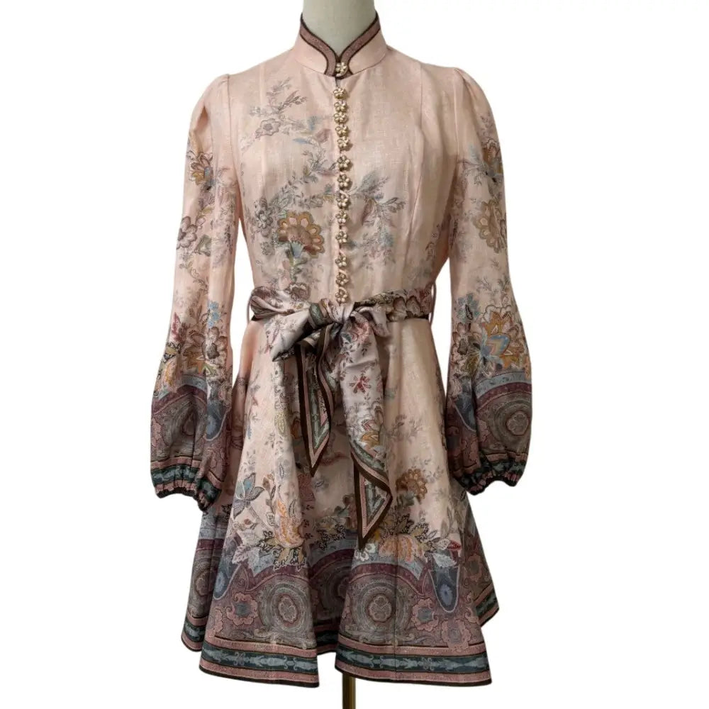 Zimmermann Alchemy Button Mini Dress - Dress