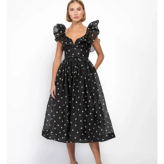 Zimmermann Crush Frilled Midi Dress | Ruffle Summer Dress
