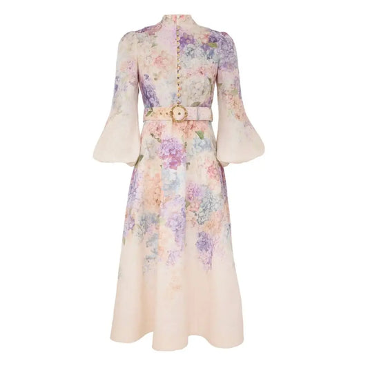 Zimmermann Dawning Buttoned Midi Dress | Occasion Dress