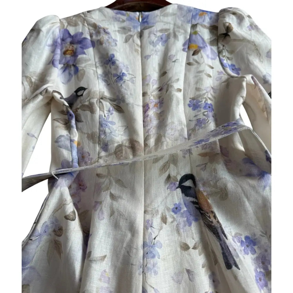 Zimmermann Luna Plunge Mini Dress - Dress