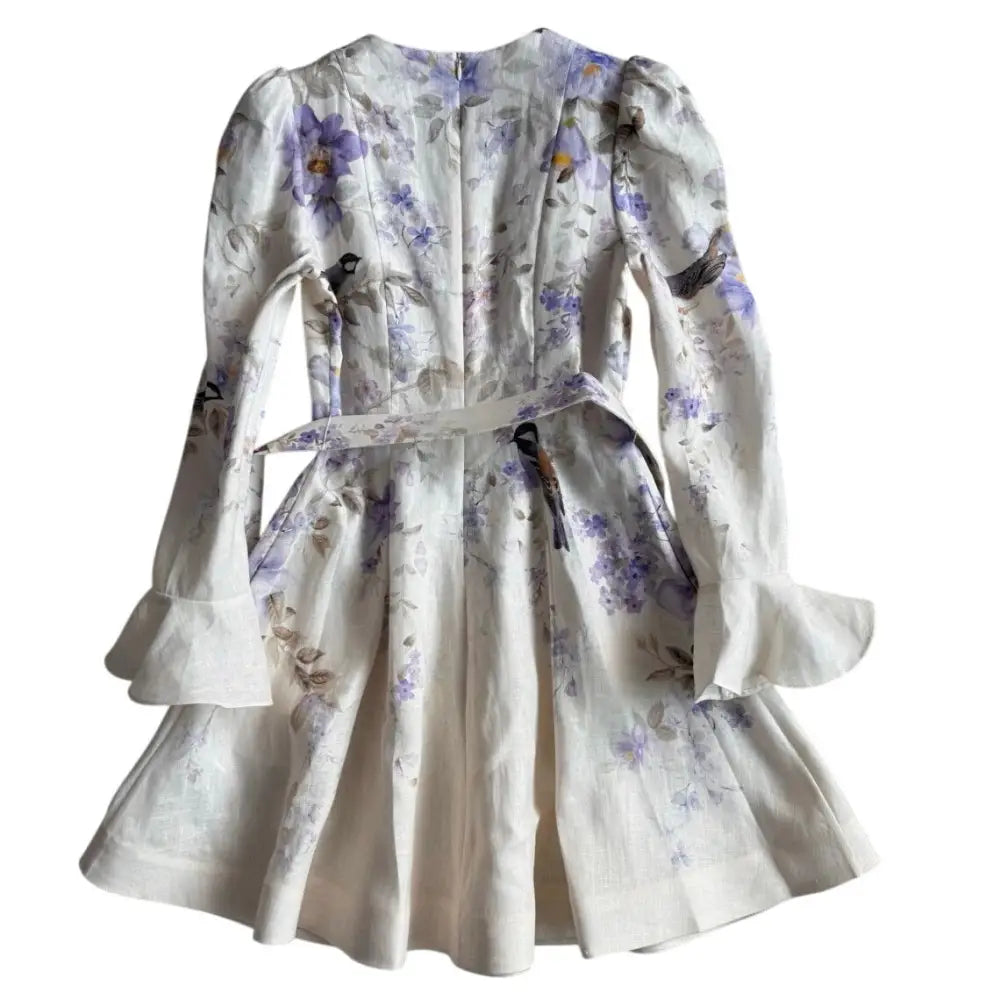 Zimmermann Luna Plunge Mini Dress - Dress