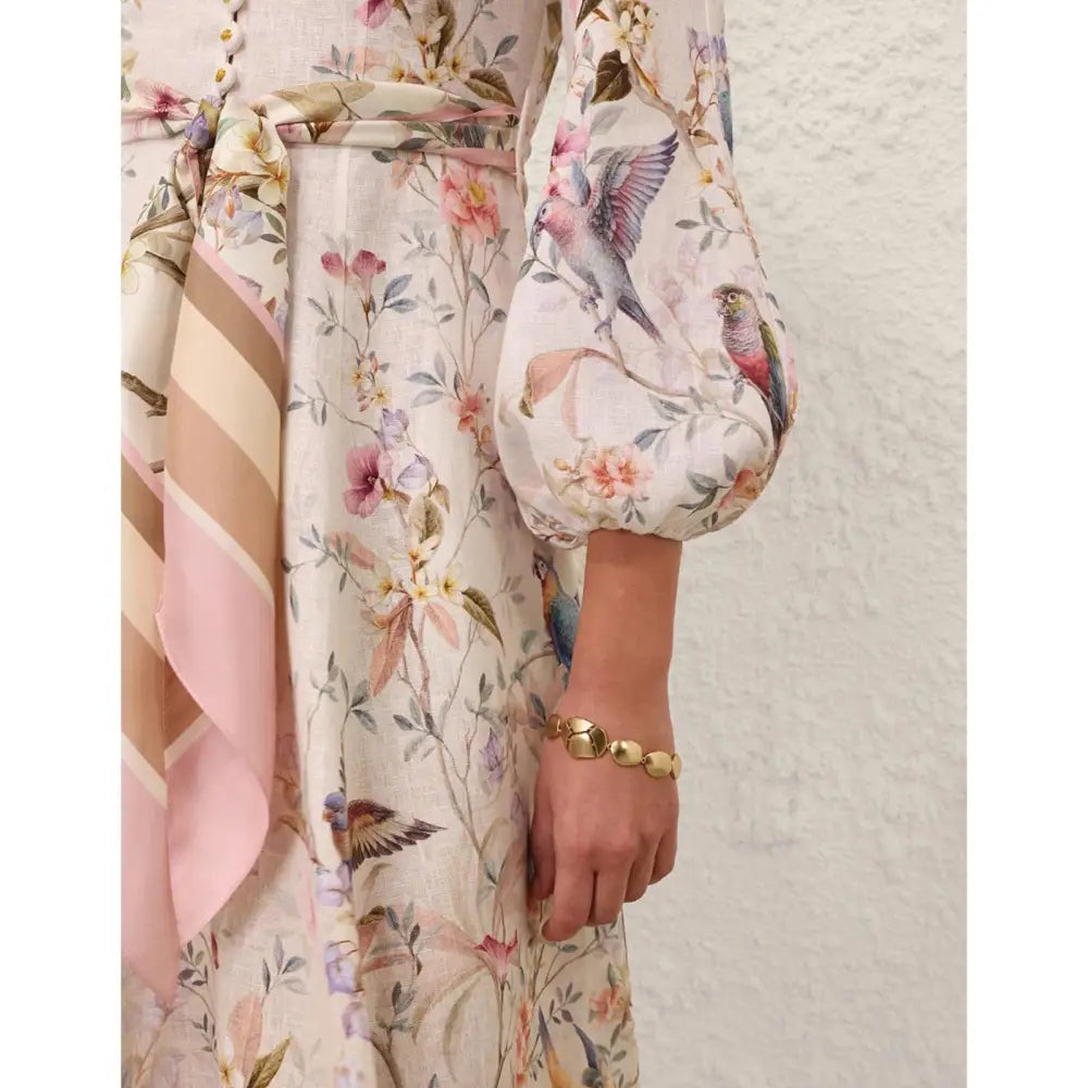 Zimmermann Rebellion Button Midi Dress - Dress